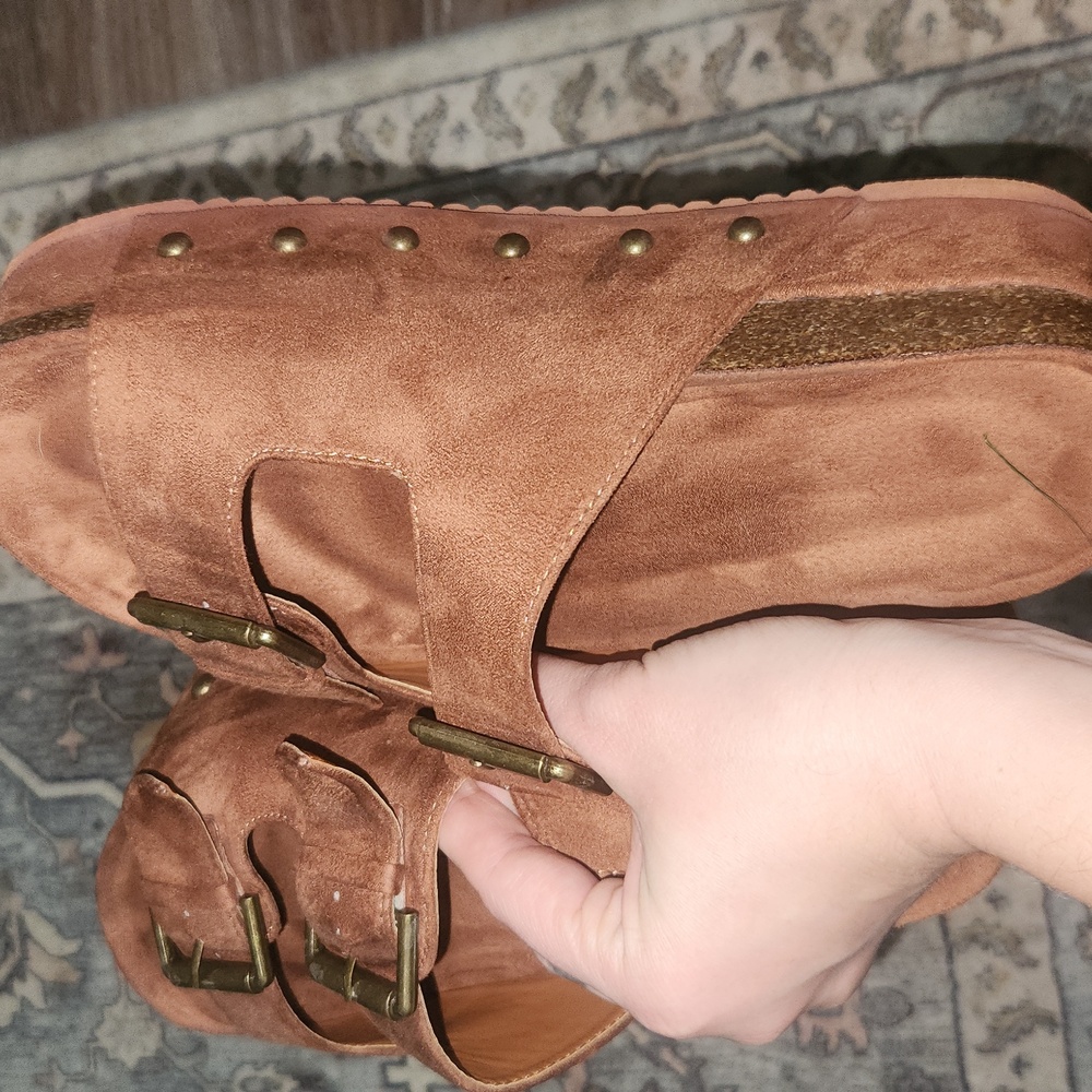 Buckle Cork Sandals - Picture 7 of 7